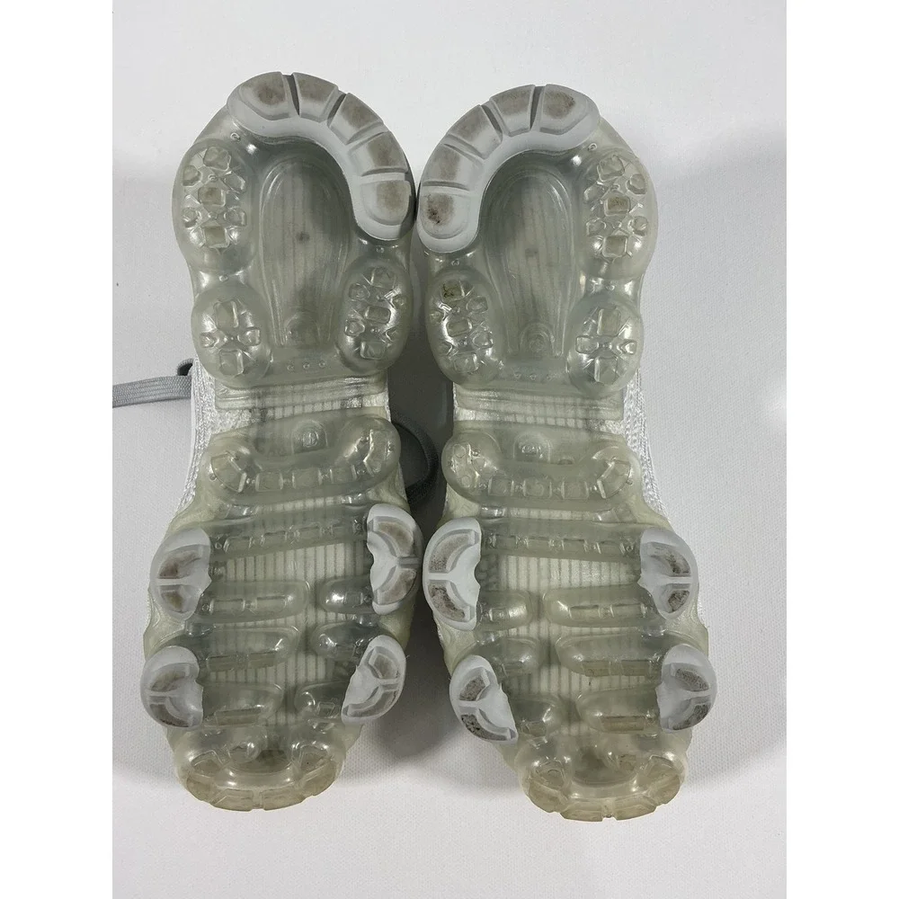 Nike Air VaporMax Flyknit 3 Pure Platinum Gray Running Shoes Women's Size 5.5